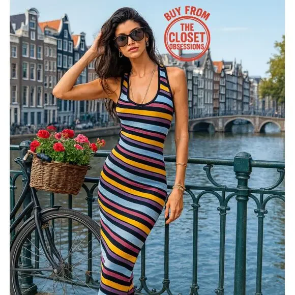 ZARA Knit Midi Dress NWT - Picture 4 of 16